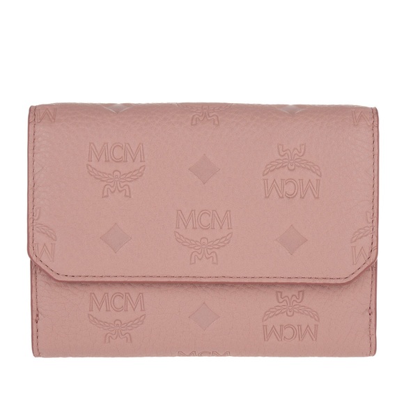 MCM Handbags - MCM NEW Klara Leather Fold Medium Wallet Pink